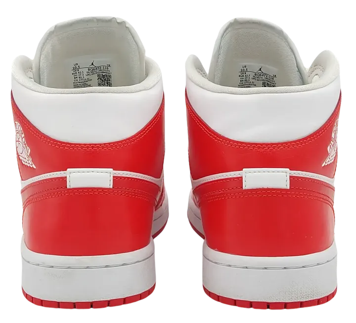 Nike Air Jordan 1 Mid Sneaker, weiß/rot - EUR 42.5 - Bild 5
