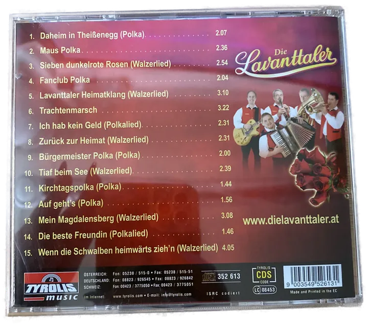 Die Lavanttaler - Sieben dunkelrote Rosen - CD - Bild 2