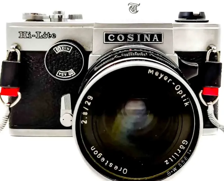 Fotoapparat Cosina Hi-Lite Spiegelreflex-Kamera mit Meyer-Optik Görlitz Orestegon 2,8/29 Weitwinkelobjektiv  - Bild 3