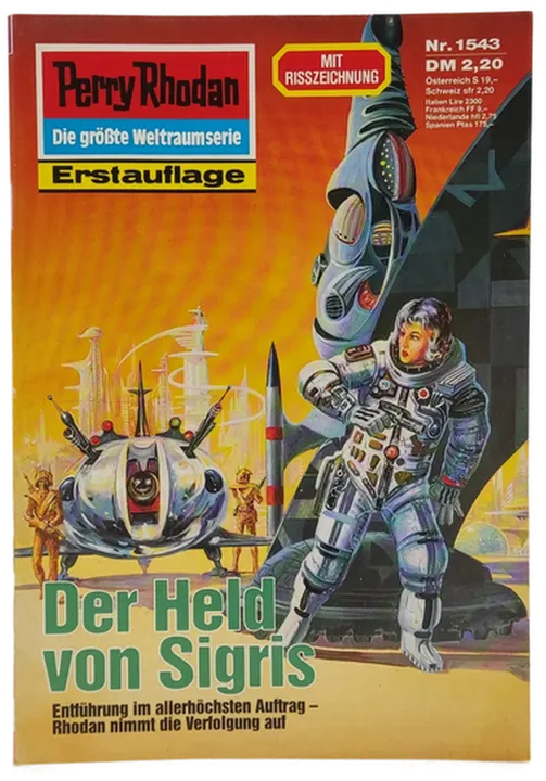 Romanheft Perry Rhodan Der Held von Sigris Erstauflage Nr. 1543 - Bild 1