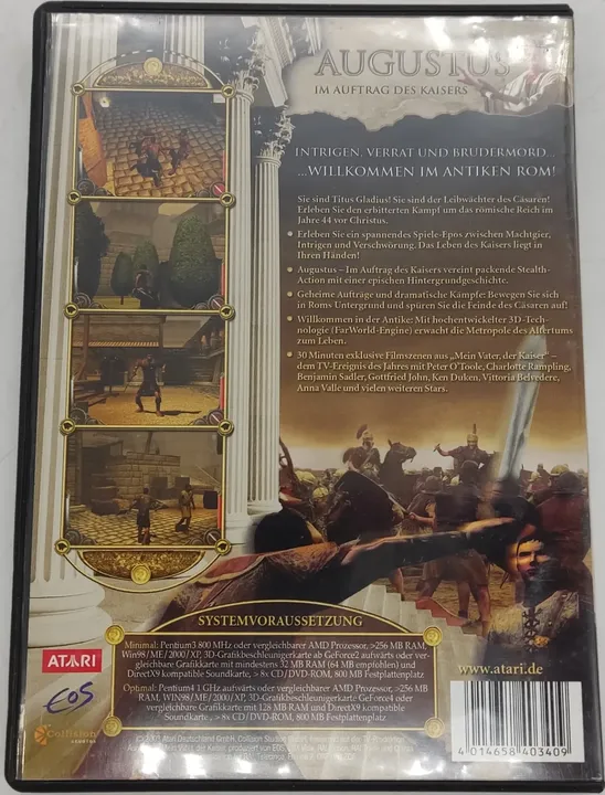 PC Game CD-ROM Augustus im Auftrag des Kaisers - Bild 2