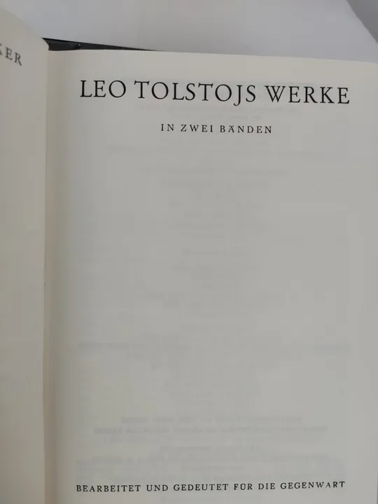 Leo Tolstojs Werke 