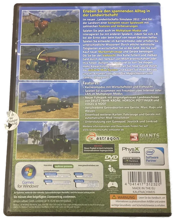 Landwirtschaftssimulator - 2011 - PC Game  - Bild 2