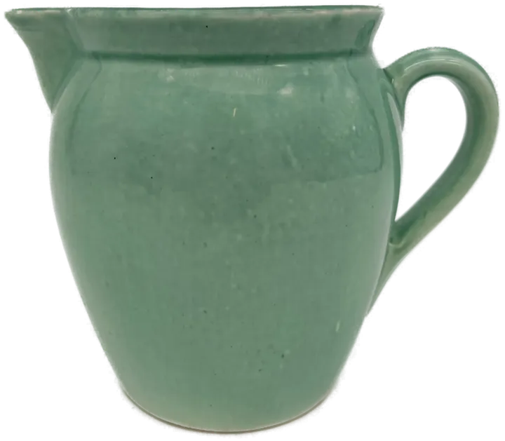 Wilhelmsburg Keramik Wasserkrug grün, Höhe: 15 cm  - Bild 4