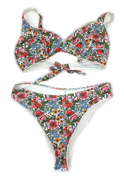 Bikini mit floralem Muster Gr. 2XL - Bild 3