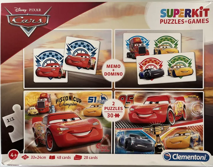 DISNEY PIXAR Cars Clementoni Superkit Puzzle + Game - Bild 1