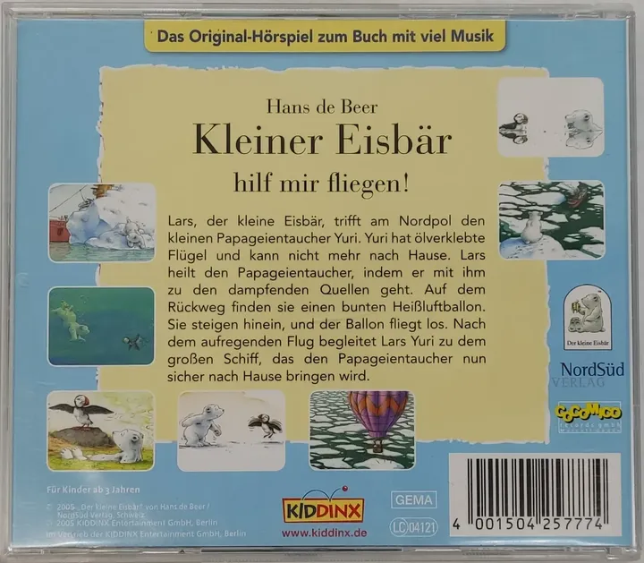 CD Hans de Beer - Kleiner Eisbär hilf mir fliegen!, Hörspiel - Bild 2