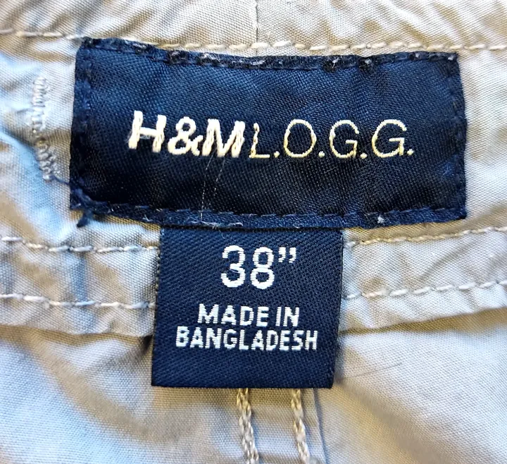 H&M  leichter Baumwollstoff, - Gr.38w/34l - Bild 3