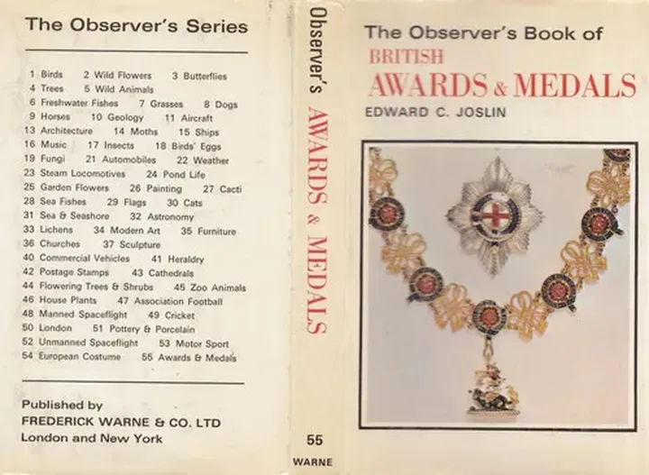 The observer's book of British awards and medals - Edward C. Joslin - Bild 1