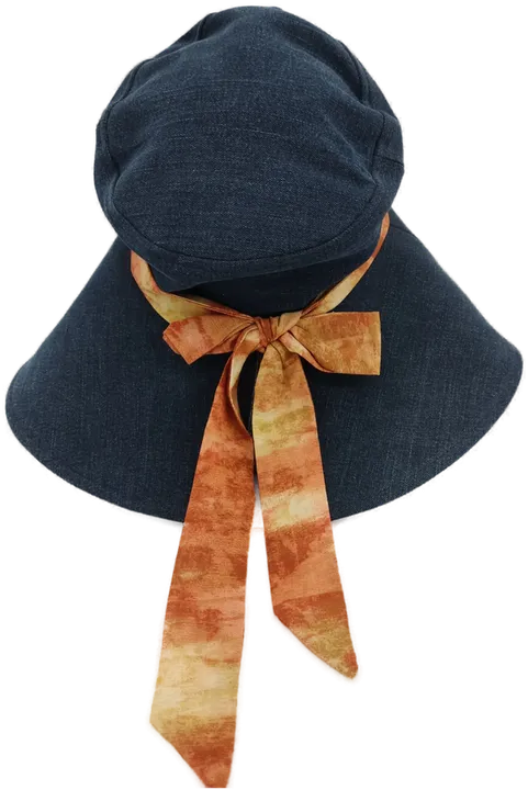 Damen Sonnenhut Jeansstoff mit buntem Hutband- Kopfumfang 22cm - Bild 2