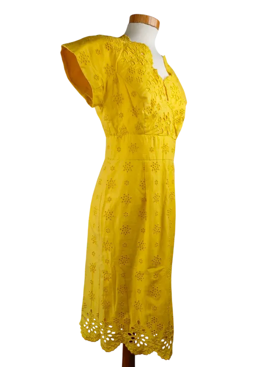 Milly Damen Midikleid, gelb - Gr. S/36 - Bild 3
