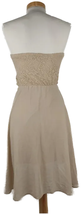 Kleid schulterfrei mit Brustteil, beige Größe XS/S (geschätzt) - Bild 3