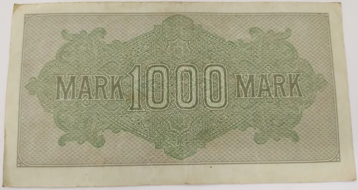  Alter Geldschein 1000 Mark Reichsbanknote Reichsbankdirektorium Berlin 1922 zirkuliert 3 - Bild 2
