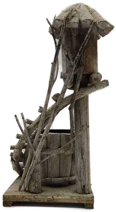 Vogelhaus-Blumentopf aus hochwertigem Holz - Bild 5
