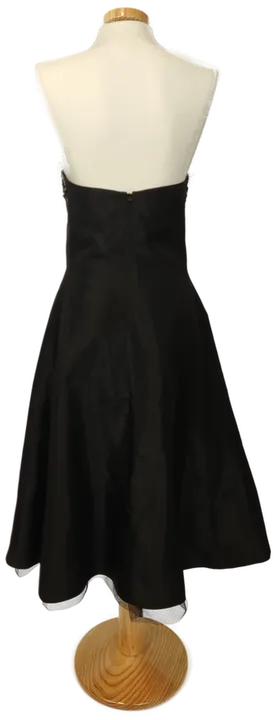 Damenkleid mit Pailettenapplikation Neckholder schwarz Gr. 38 - Bild 2