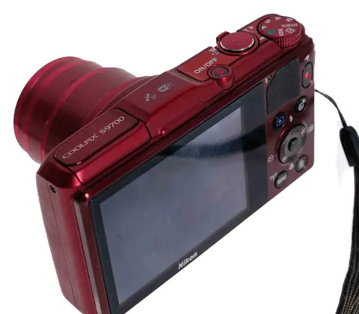 Nikon Coolpix S9700 Digitalkamera 16MP 30x Zoom GPS WiFi rot - Bild 3