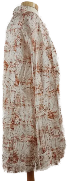 La Kicca Damen Bluse weiß/rostbraun gemustert - 46 - Bild 2
