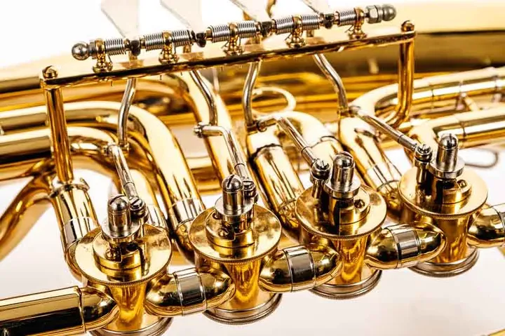 DIMAVERY Blechblasinstrument B-Bariton, gold mit Koffer Musik Horn - Bild 5