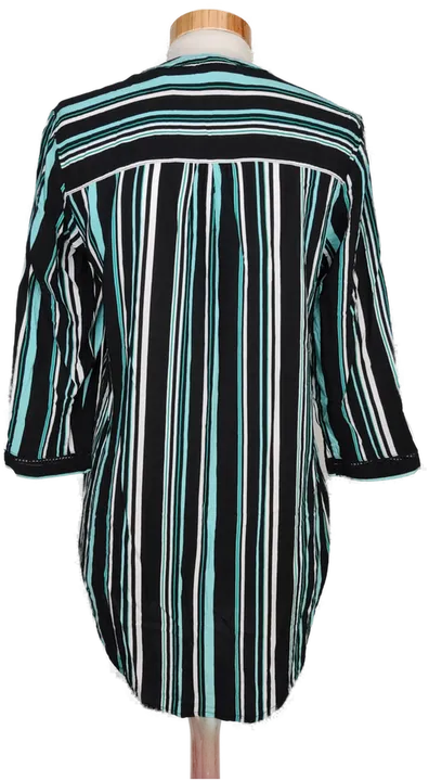 C&A Damen Bluse schwarz/blau/weiß gestreift - S/36 - Bild 2