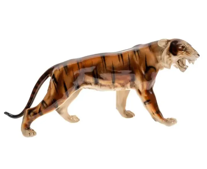 Porzellan Tiger, Länge 45cm - Bild 1