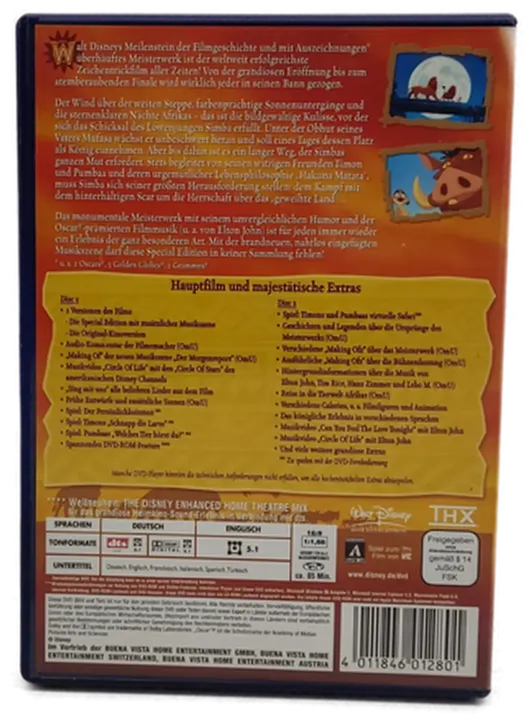 DVD 2 Disc's Disney 