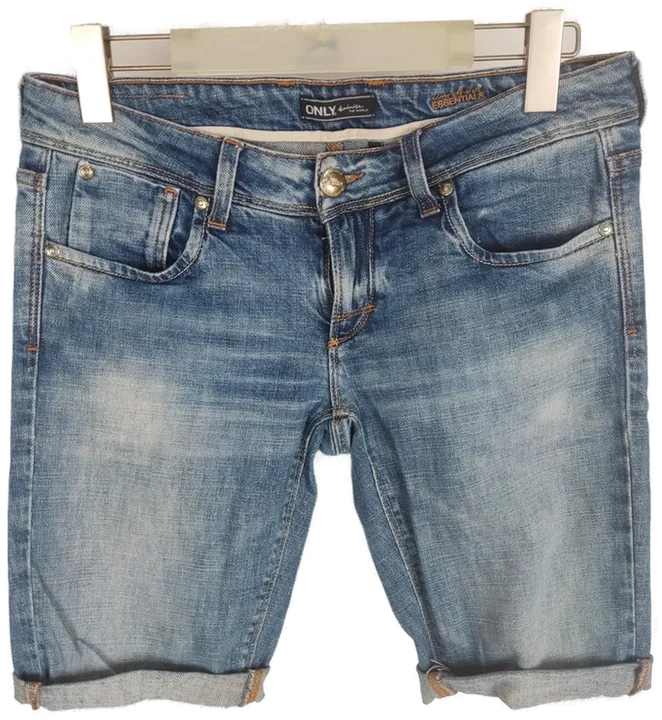 ONLY Damen Stretch Jeans Shorts in Blaumeliert, Größe W30L/34 - Bild 4