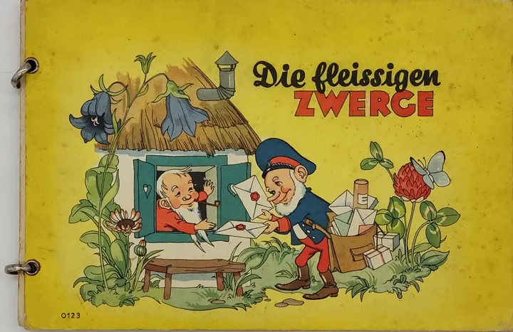 Die fleissigen Zwerge - Vintage Ringbuch mit Kinderreimen - Bild 1