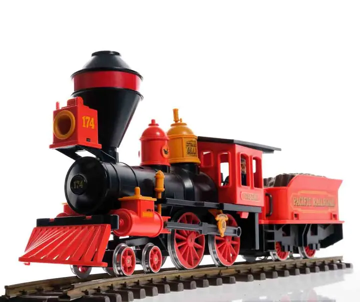  Orginal Playmobil Western-Eisenbahn Set 1989, komplett mit Schienen & Trafo - Bild 1