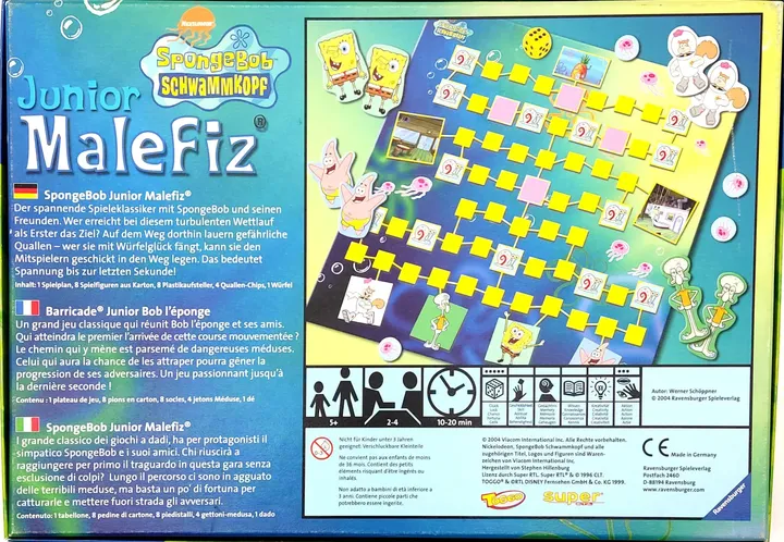 Spongebob Schwammkopf - Junior Malefiz - Gesellschaftsspiel - Ravensburger - Bild 2