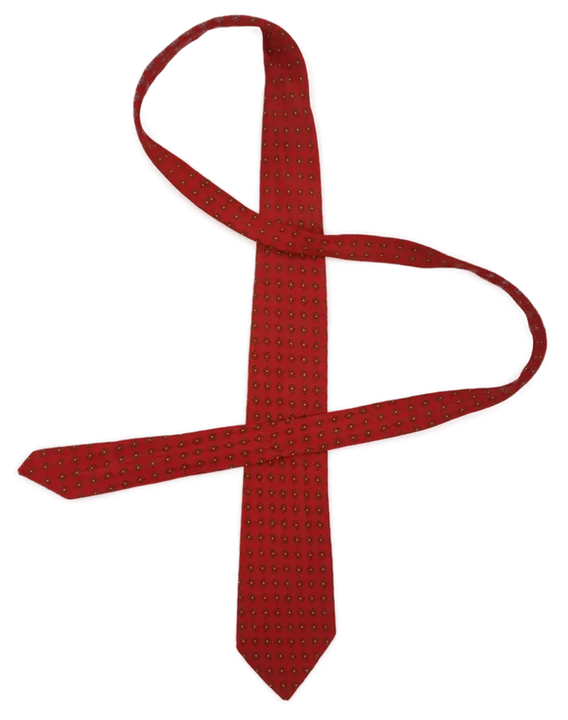 Belvedere Astor Herren Krawatte rot gemustert - Bild 1