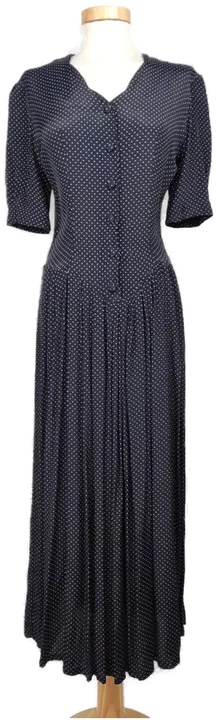 Laura Ashley Vintage-Stil Kleid blau - Gr. EU 36 - Bild 1