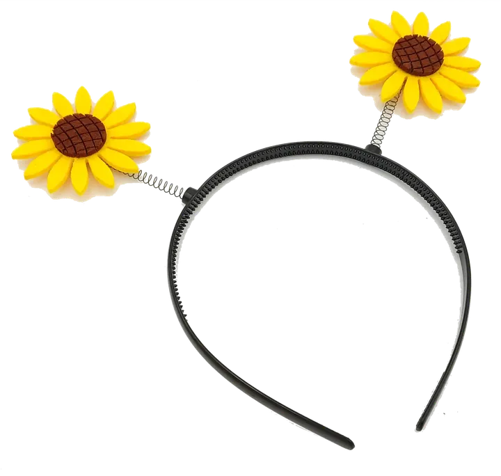 Haarreifen mit Sonnenblumen  - Bild 1