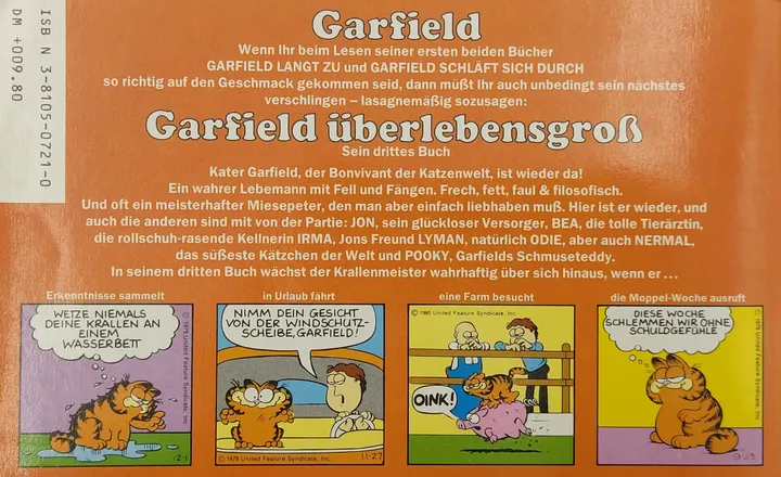 Garfield bigger than life - Jim Davis - Bild 2