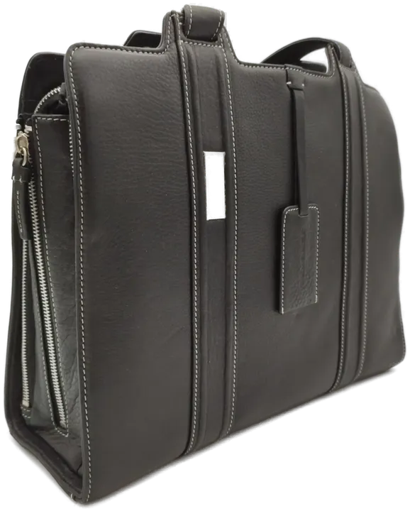 Neuwertige Damenhandtasche aus schwarzem Leder von Piquadro mit Zubehör – Elegant & Vielseitig für jede Saison - Bild 3