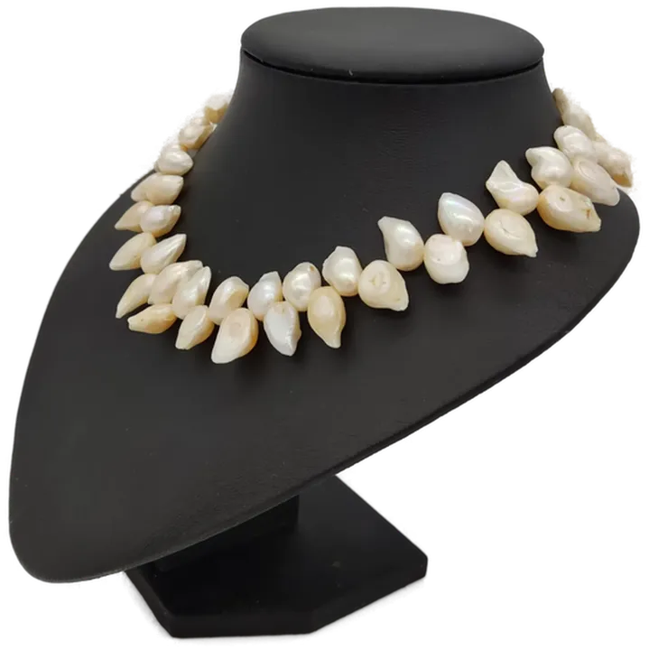 Schöne Halskette aus Süßwasserperlen-Nuggets - Bild 2