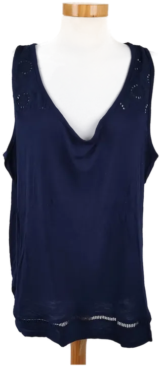 Damen Top mit Lochmuster dunkelblau - Gr. XXL - Bild 1