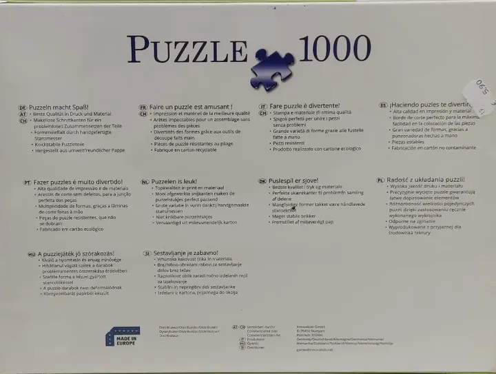 Puzzle Santorini-Küste, 1000 Teile, Made in Europe - Bild 2