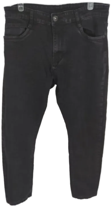 Jeans lang mit Stretch, schwarz mit Taschen, Größe 35 - Bild 1
