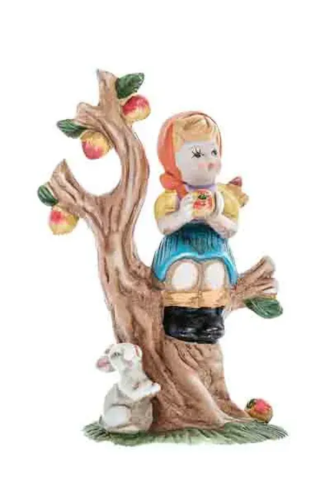 Figuren Mädchen im Apfelbaum  im Stil einer Hummel Figur - Bild 1