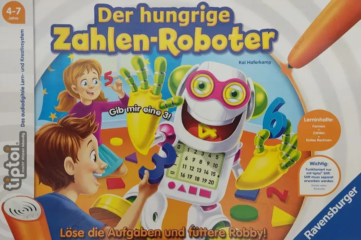 tiptoi® Der hungrige Zahlenroboter - Lernspiel - RAVENSBURGER - Bild 1