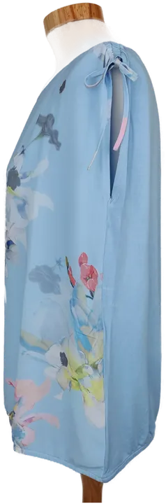 Comma Damen Shirt blau/grün/rosa geblümt - M/38 - Bild 3