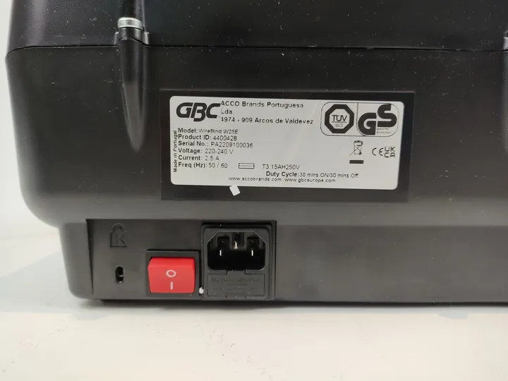 GBC WireBind elektrisches Drahtbindegerät W25E - Bild 6