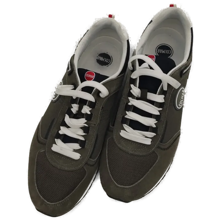 COLMAR Travis Sport militärgrüner Herrenschuhe Sneakers, Lederschnürsenkel - Bild 3