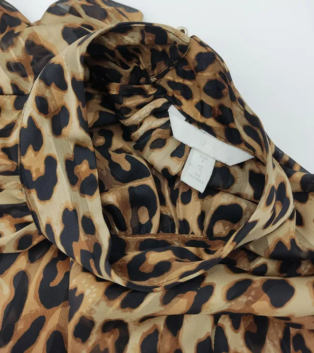 H&M Damen Bluse Leopardenmuster - S  - Bild 5