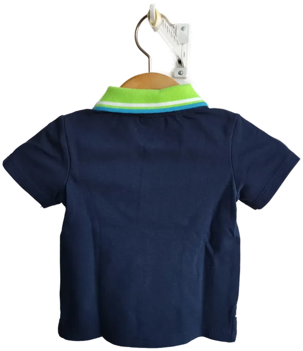 s.Oliver Poloshirt für Kleinkinder dunkelblau mit grünem Kragen - 89 - Bild 2