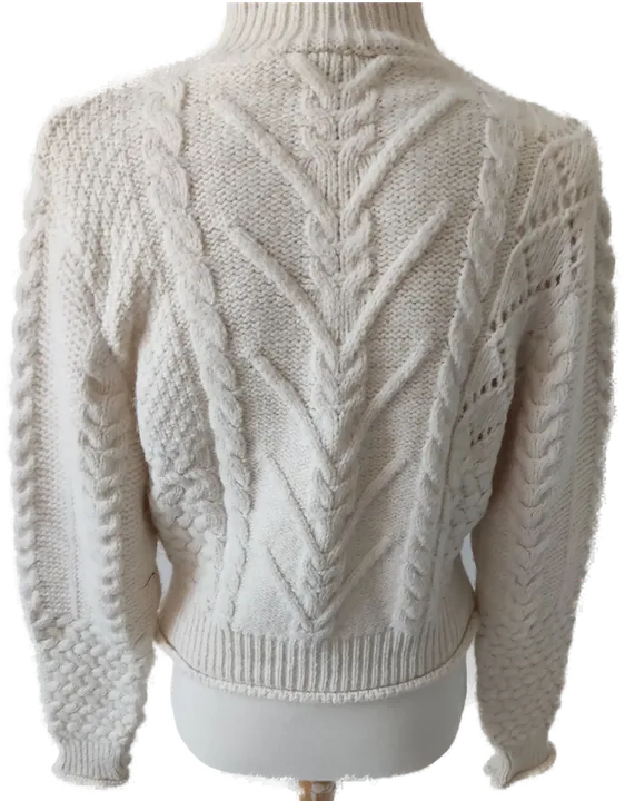 MANGO Damen Strickpullover hellbeige - S - Bild 2