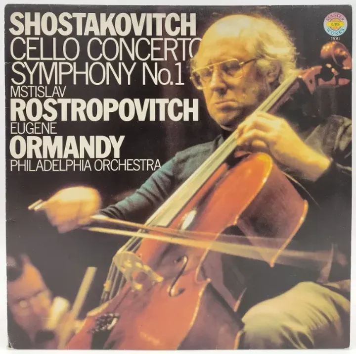 Vinyl LP - Shostakovitch, Rostropovitch, Ormandy - Cello Concerto Symphony No. 1 - Bild 1