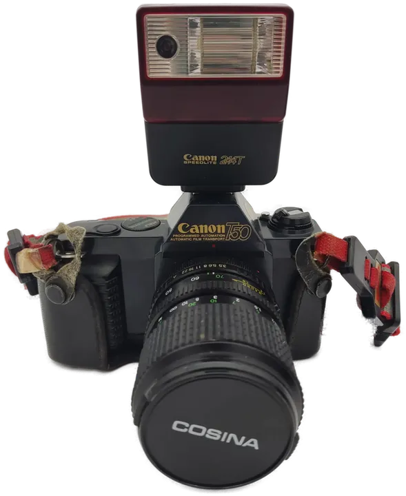 Canon T 50 Spiegelreflexkamera mit Zubehör - Bild 1