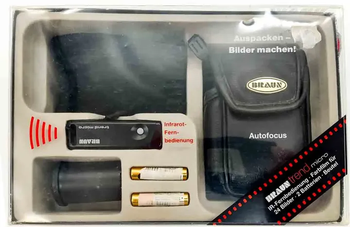 BRAUN Camera-Set trend micro Autofocus 35mm mit Infrarot Fernbedienung - Bild 8