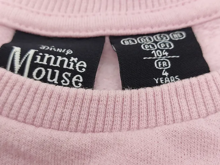 Minnie Mouse Kinder Sweater Kleid rosa Gr. 104 - Bild 2
